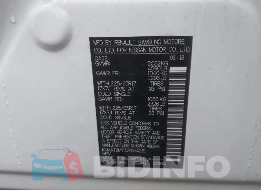 KNMAT2MT7JP574261 Photo# 9
