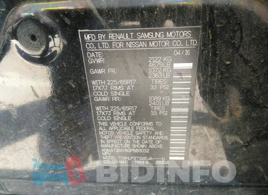 KNMAT2MV8GP683032 Photo# 9