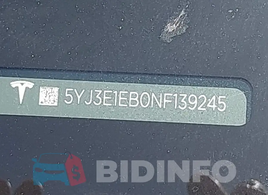 5YJ3E1EB0NF139245 Photo# 9