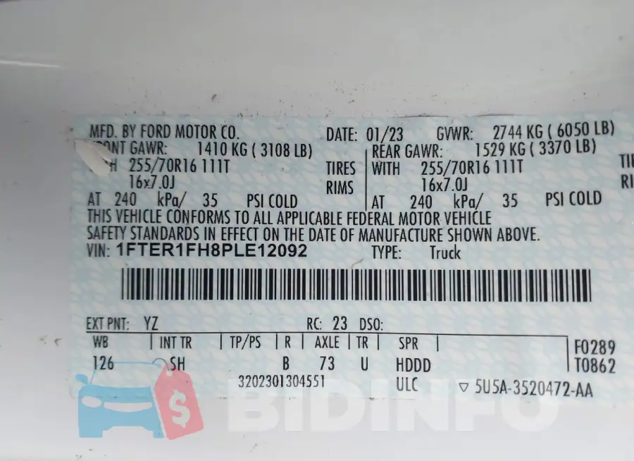 1FTER1FH8PLE12092 Photo# 9