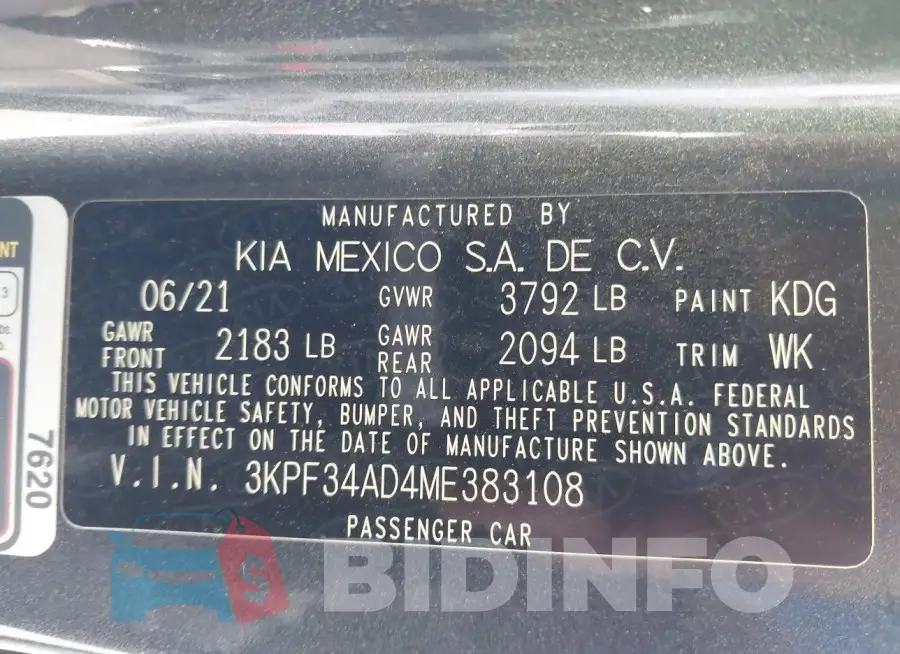 3KPF34AD4ME383108 Photo# 9