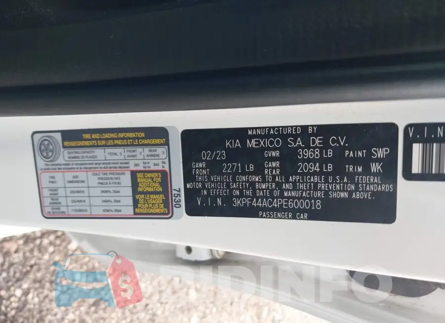 3KPF44AC4PE600018 Photo# 9