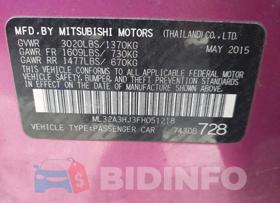 ML32A3HJ3FH051218 Photo# 9