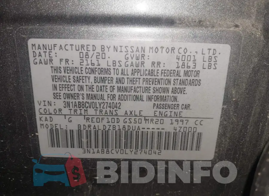 3N1AB8CV0LY274042 Photo# 9
