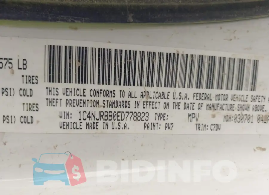 1C4NJRBB0ED778823 Photo# 9