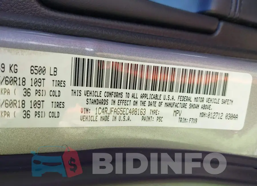 1C4RJFAG5EC408163 Photo# 9