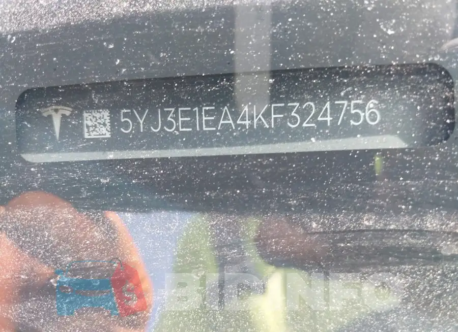 5YJ3E1EA4KF324756 Photo# 9