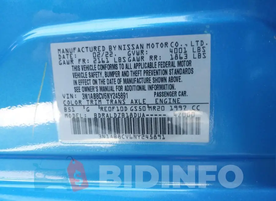 3N1AB8CV6NY245891 Photo# 9