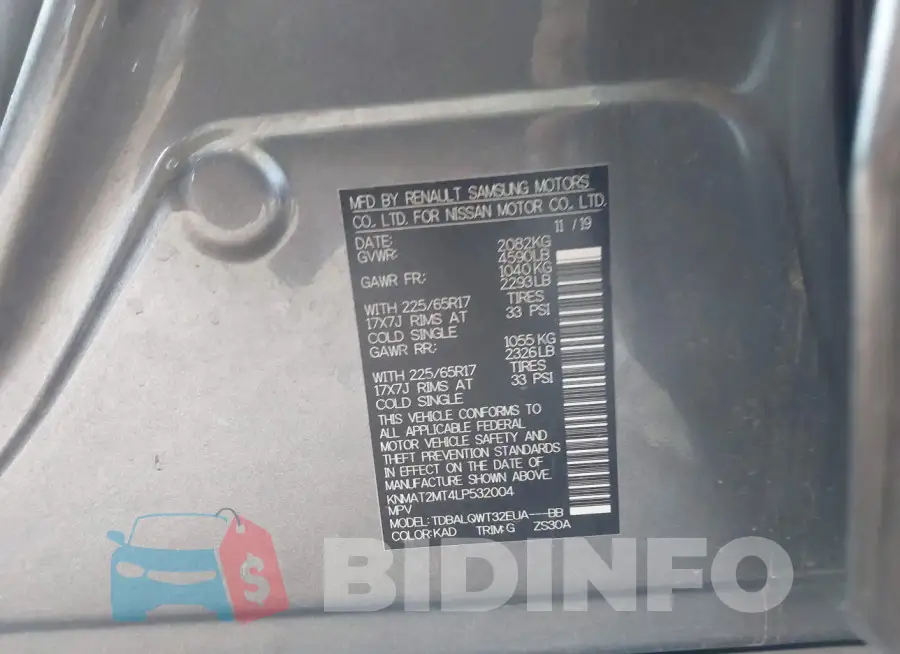 KNMAT2MT4LP532004 Photo# 9
