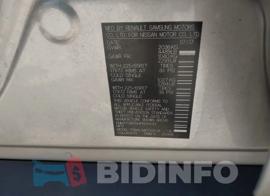 KNMAT2MT6HP605493 Photo# 9