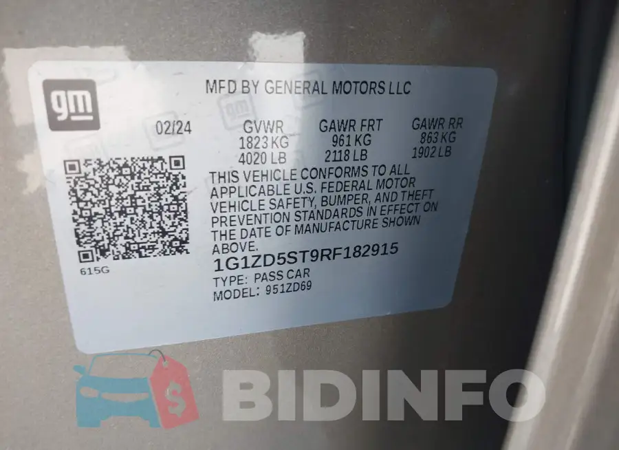 1G1ZD5ST9RF182915 Photo# 9
