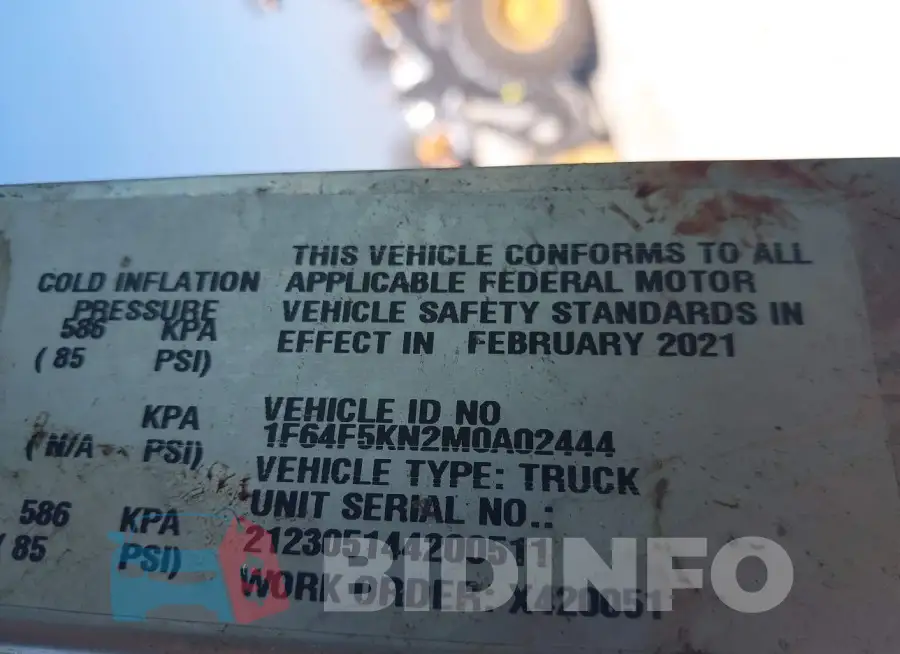 1F64F5KN2M0A02444 Photo# 8