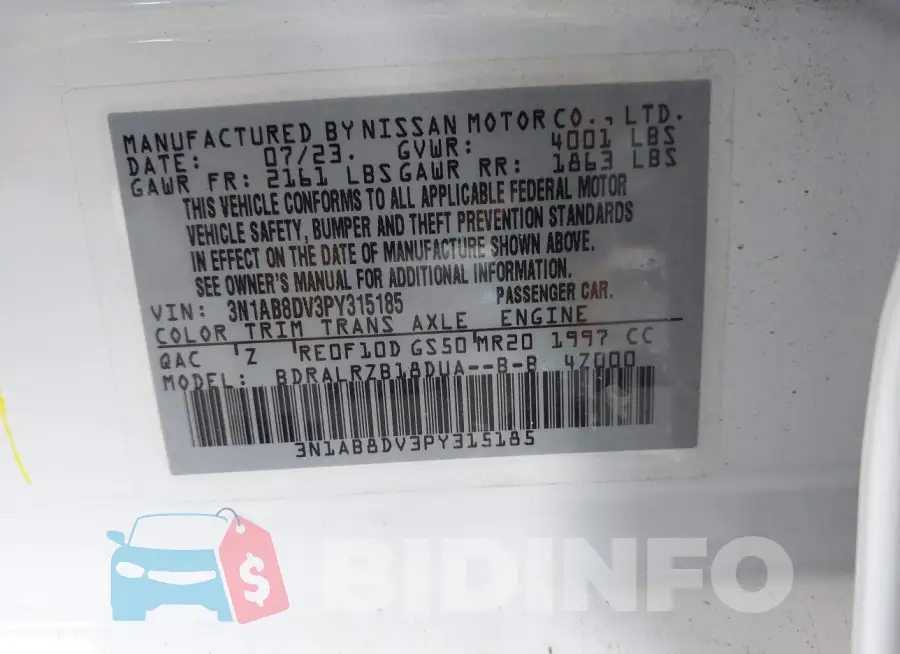 3N1AB8DV3PY315185 Photo# 9