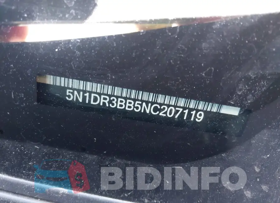 5N1DR3BB5NC207119 Photo# 9