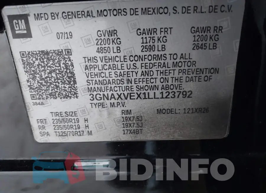 3GNAXVEX1LL123792 Photo# 9