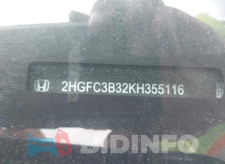2HGFC3B32KH355116 Photo# 9