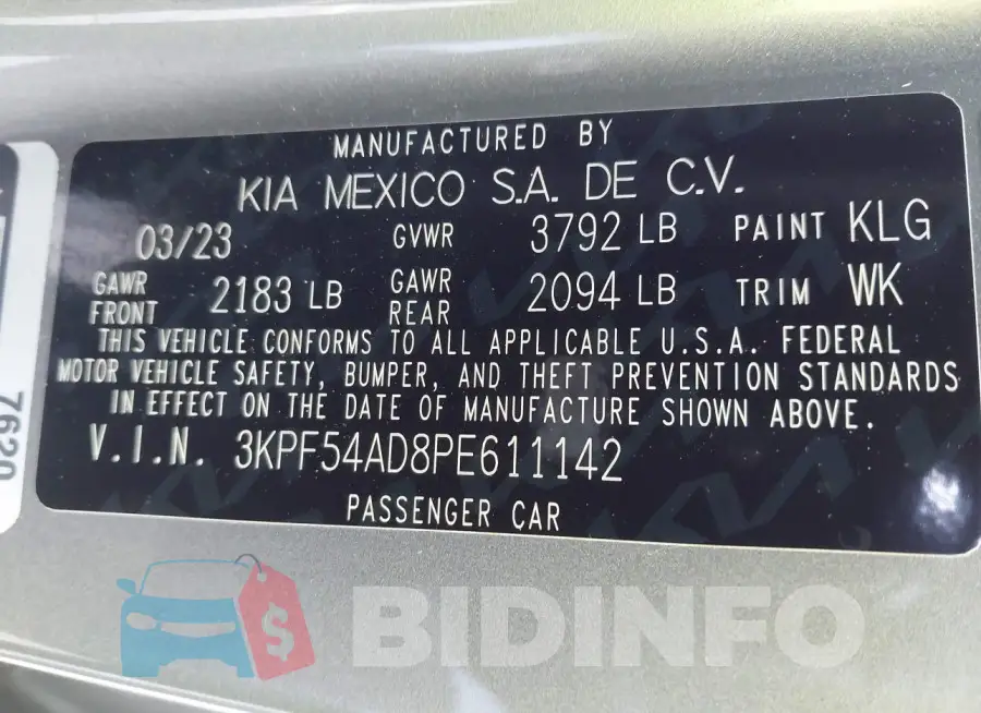 3KPF54AD8PE611142 Photo# 9