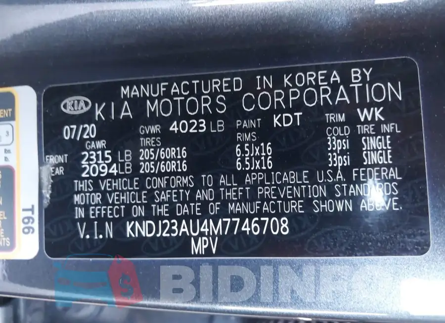 KNDJ23AU4M7746708 Photo# 9