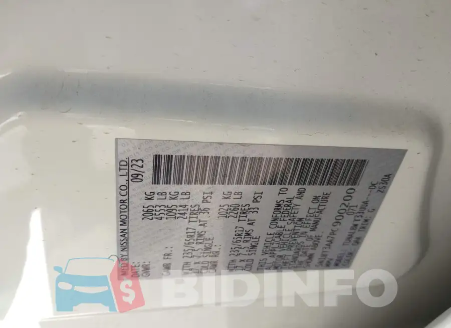 5N1BT3AA7PC900200 Photo# 9
