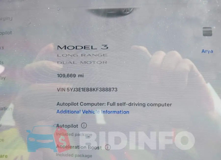 5YJ3E1EB8KF388873 Photo# 14