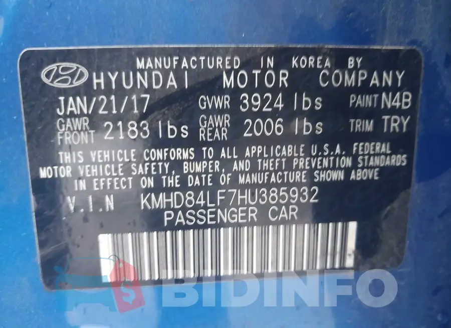KMHD84LF7HU385932 Photo# 9