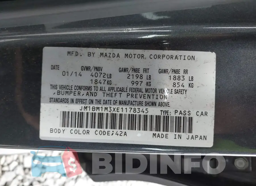 JM1BM1M3XE1178345 Photo# 9