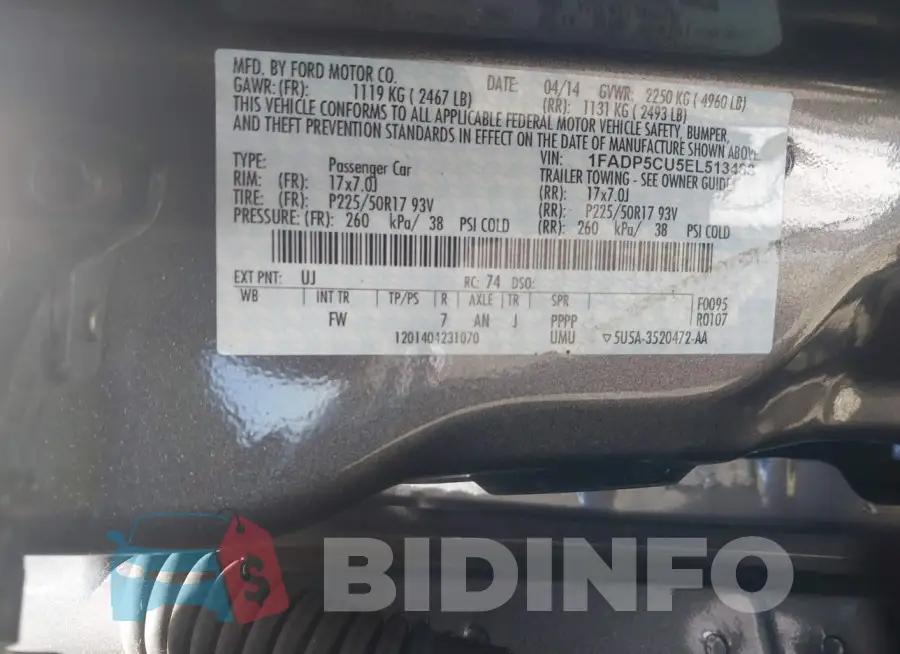 1FADP5CU5EL513488 Photo# 9