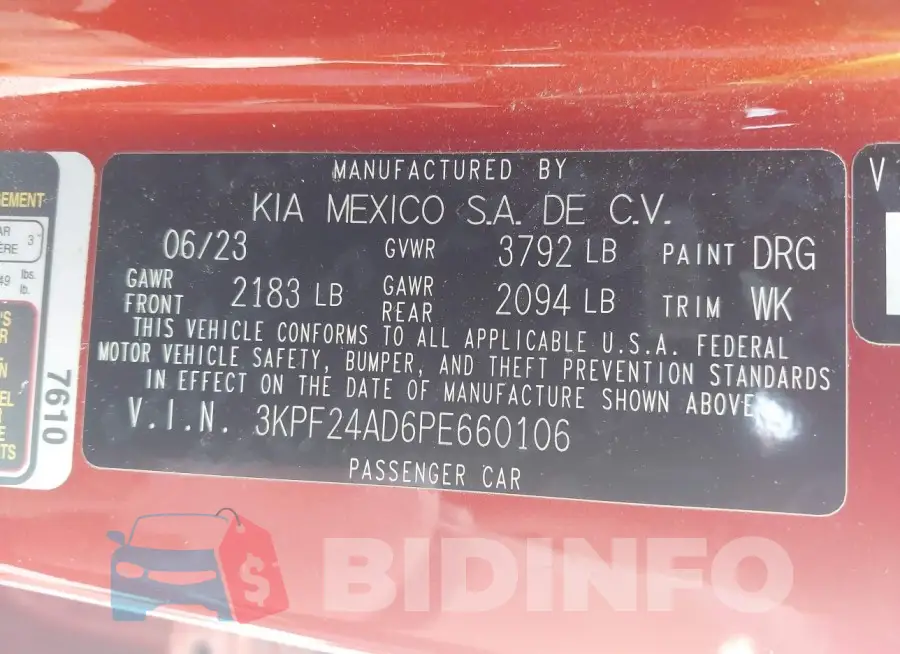 3KPF24AD6PE660106 Photo# 9