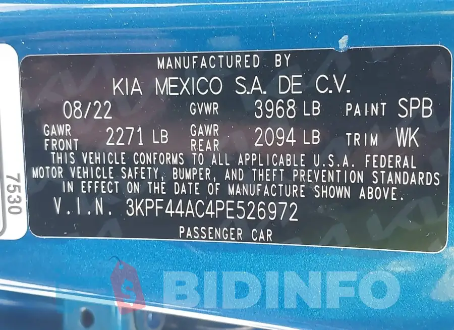 3KPF44AC4PE526972 Photo# 9