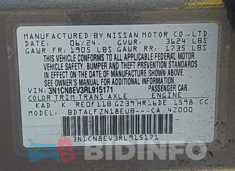 3N1CN8EV3RL915171 Photo# 9