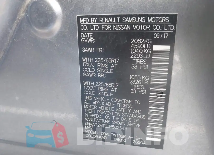 KNMAT2MT6JP502645 Photo# 9