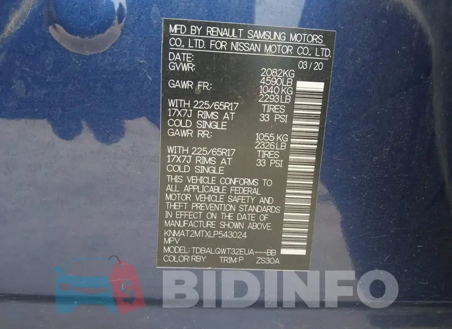 KNMAT2MTXLP543024 Photo# 9