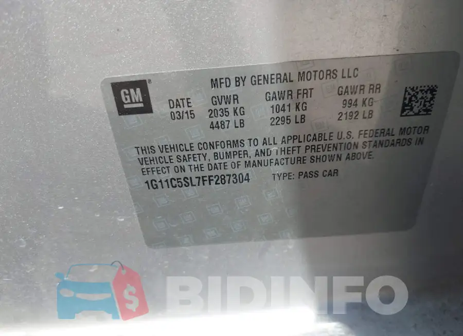 1G11C5SL7FF287304 Photo# 8