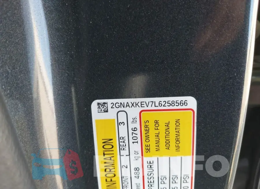 2GNAXKEV7L6258566 Photo# 9