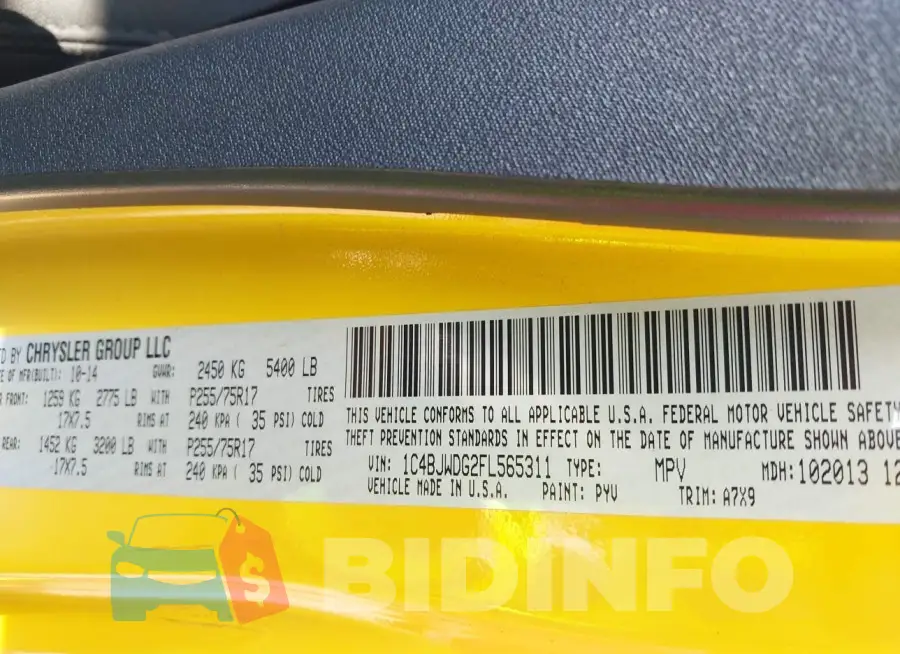 1C4BJWDG2FL565311 Photo# 9