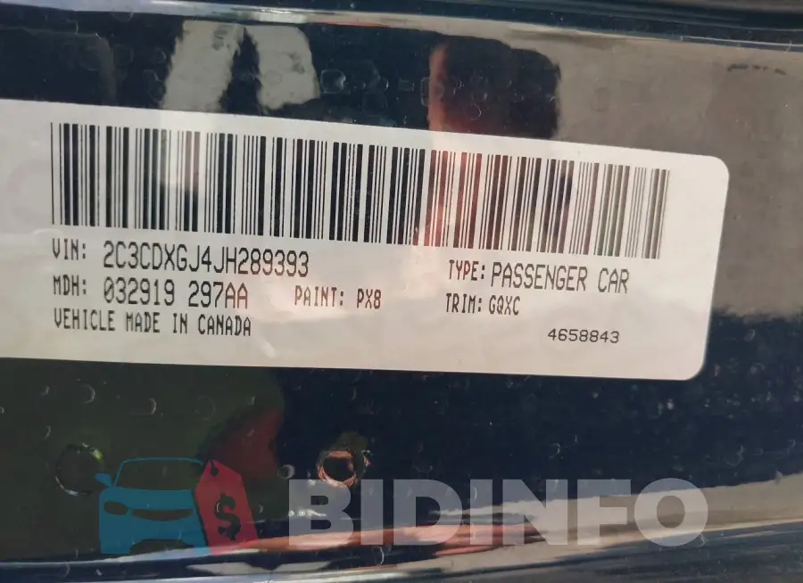 2C3CDXGJ4JH289393 Photo# 9