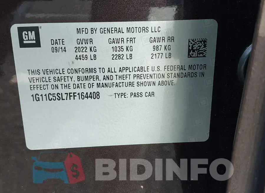 1G11C5SL7FF164408 Photo# 9