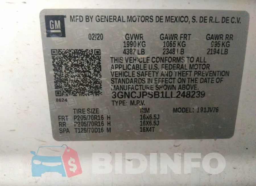 3GNCJPSB1LL248239 Photo# 9