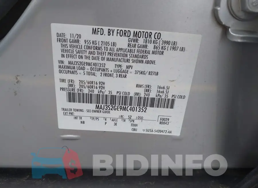 MAJ3S2GE9MC401352 Photo# 9