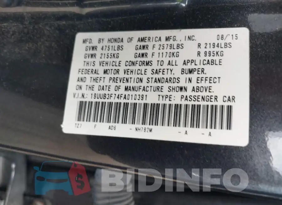 19UUB3F74FA010391 Photo# 9