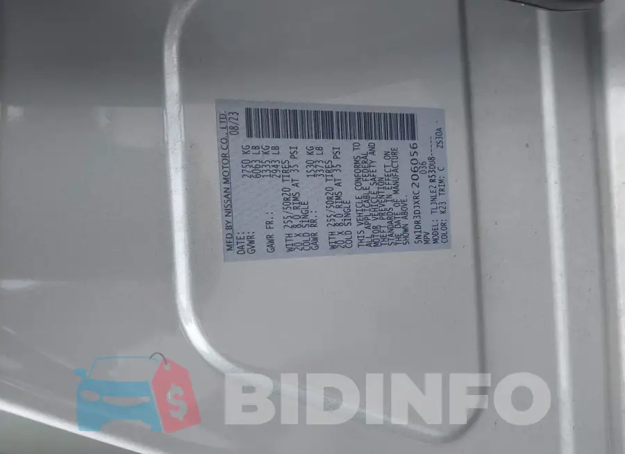 5N1DR3DJXRC206056 Photo# 9