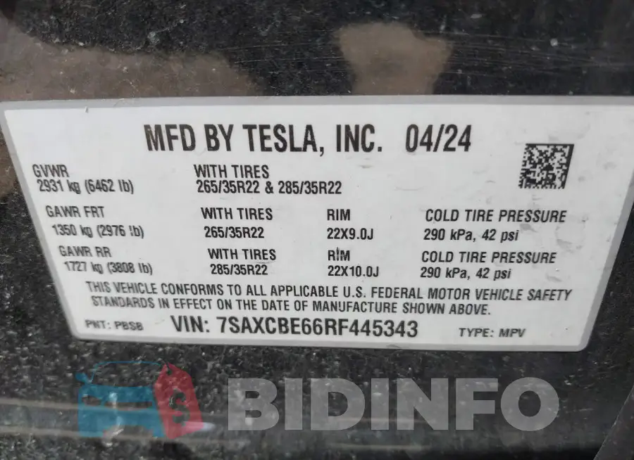 7SAXCBE66RF445343 Photo# 9
