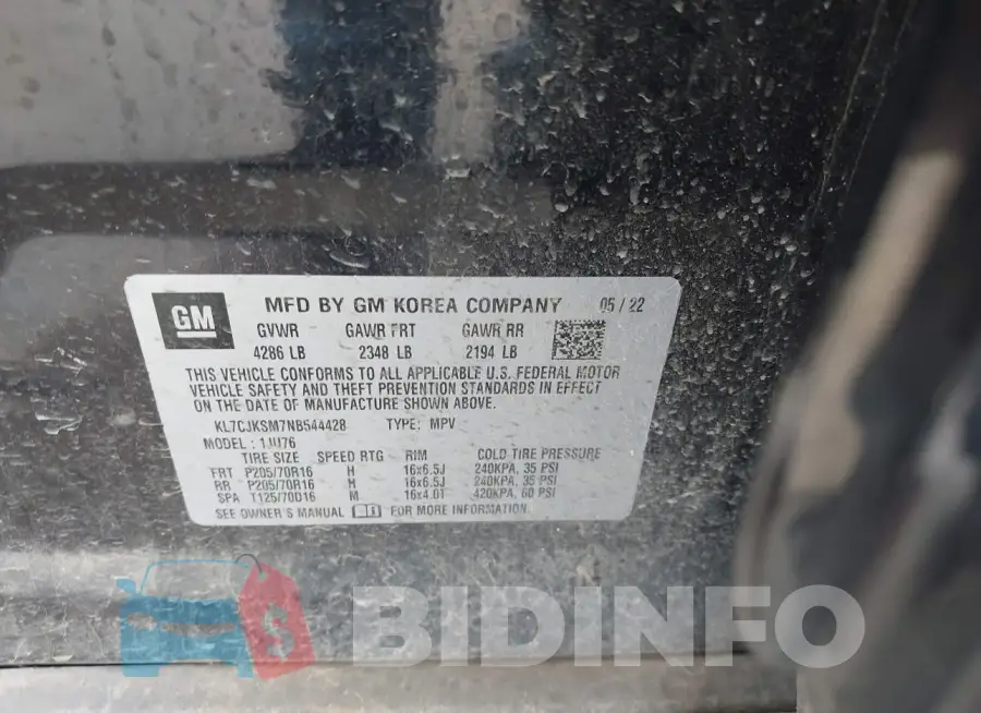 KL7CJKSM7NB544428 Photo# 9