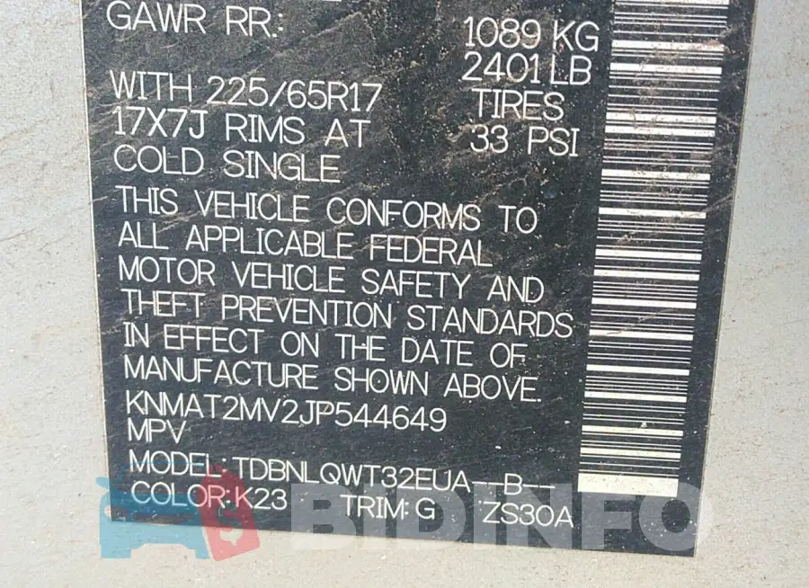 KNMAT2MV2JP544649 Photo# 9
