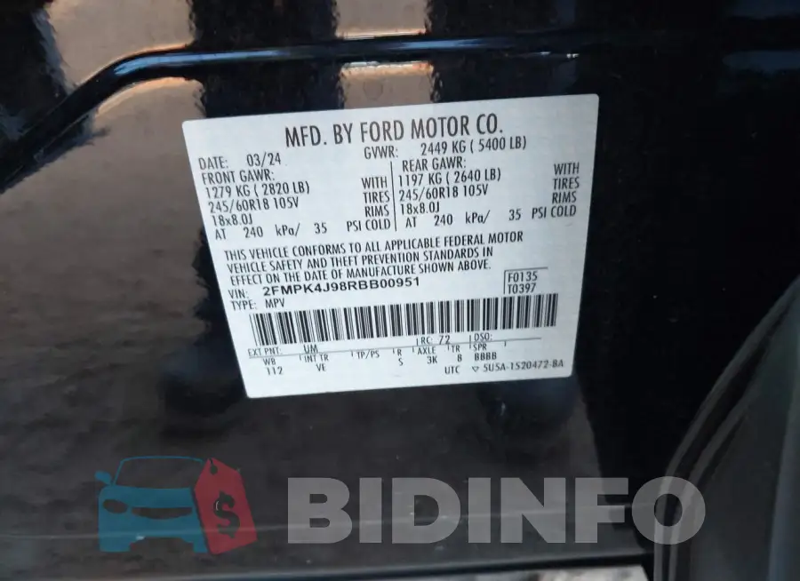 2FMPK4J98RBB00951 Photo# 9