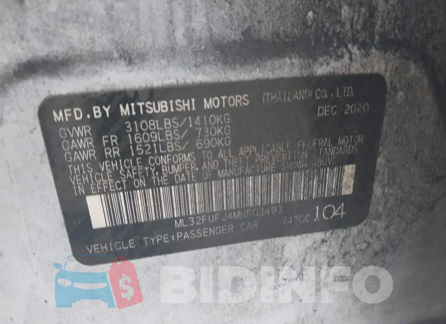 ML32FUFJ4MHF03493 Photo# 9