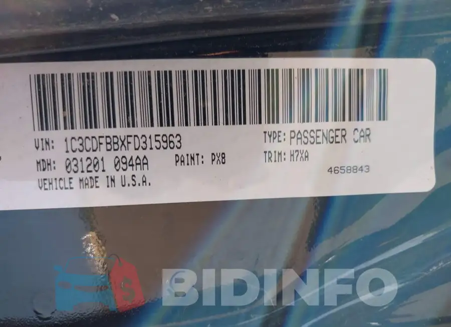 1C3CDFBBXFD315963 Photo# 9