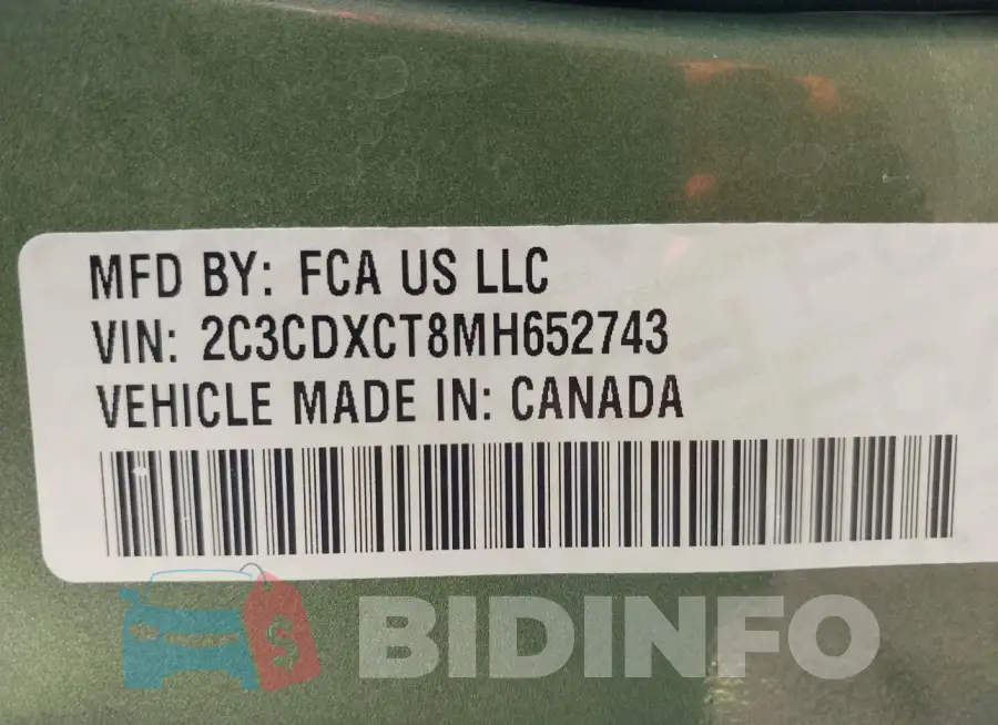 2C3CDXCT8MH652743 Photo# 9