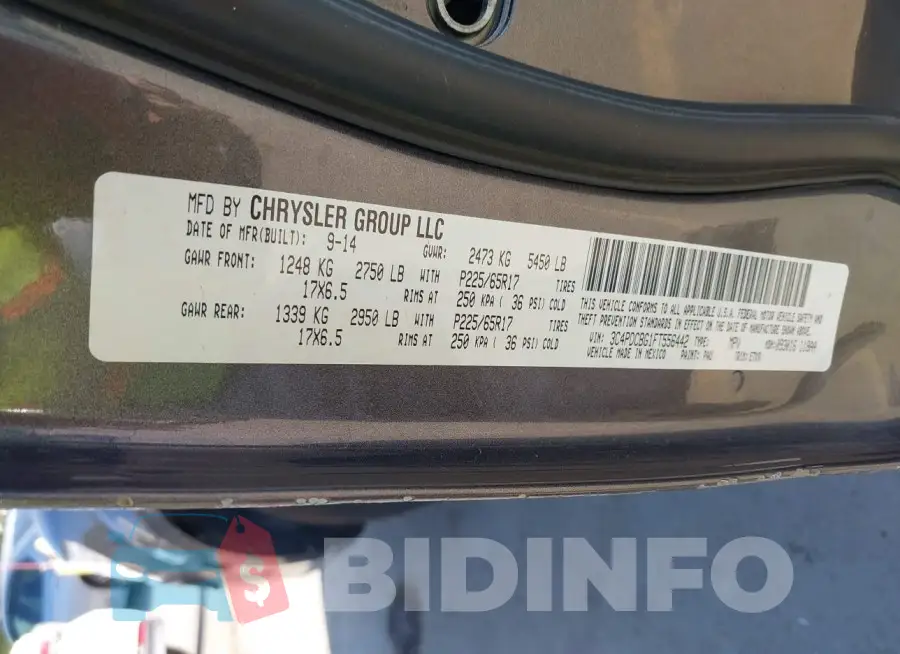 3C4PDCBG1FT556442 Photo# 9