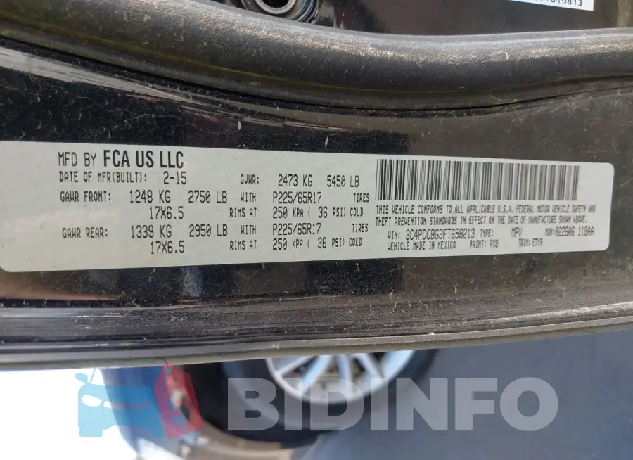 3C4PDCBG3FT658213 Photo# 9